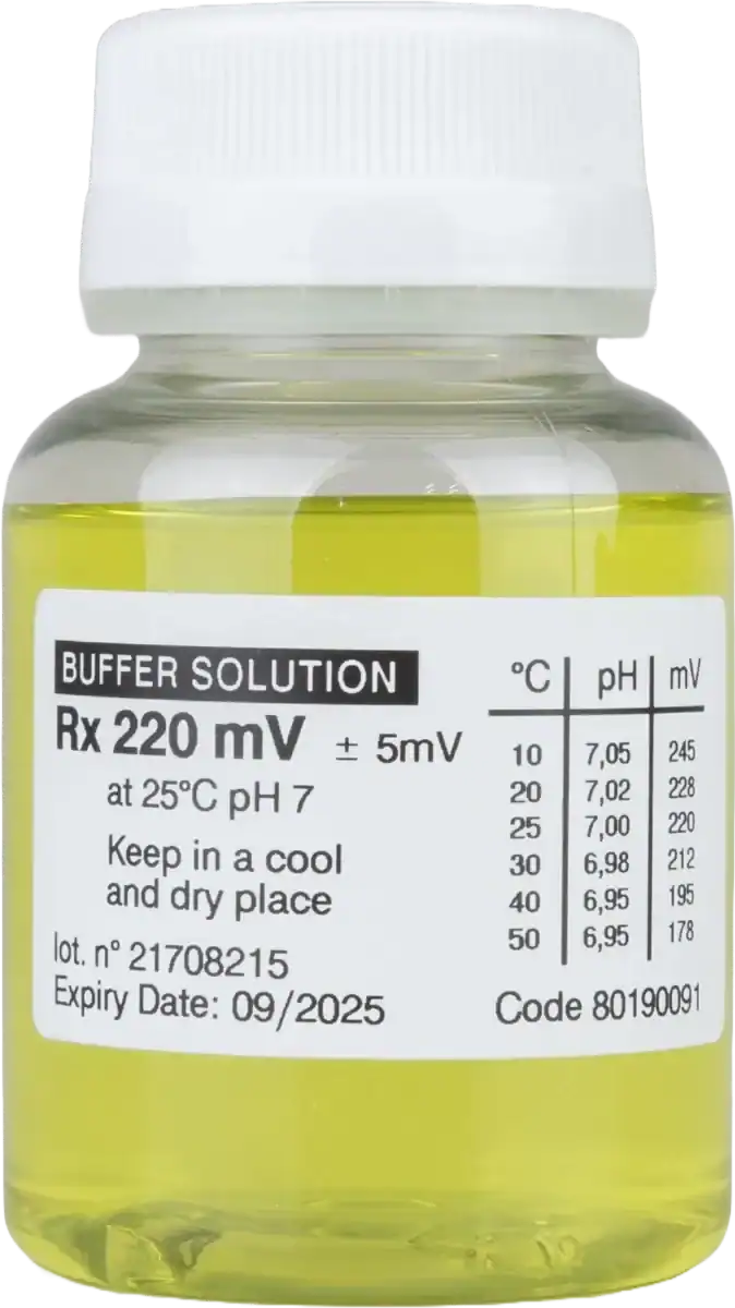 Pufferlösung Rx 220 mV für den automatischen W'eau Chlormesser und Dosierpumpe.