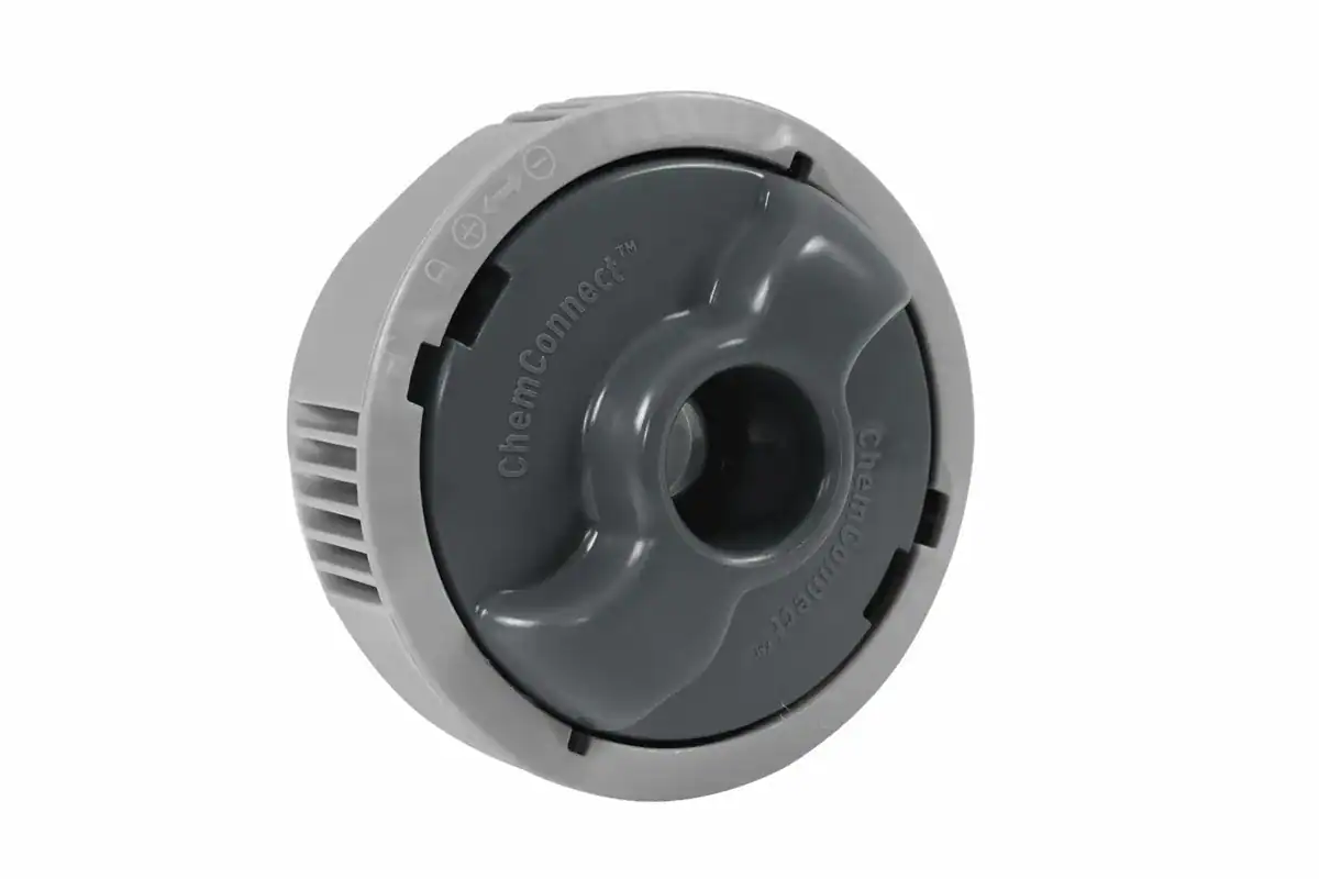 ChemConnect™ Dispenser für Pool und Spa, einfach zu verwenden und zu pflegen.