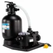 Pool-Filterpumpe mit Sandfilter und Motor für sauberes Wasser.