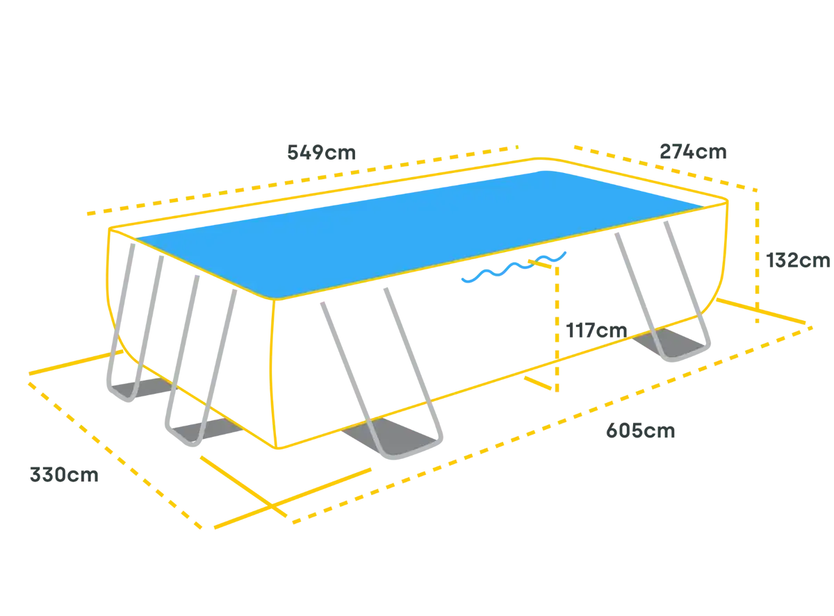 Sandfilterpumpe und Zubehör für den Bestway APX 365 Pool.