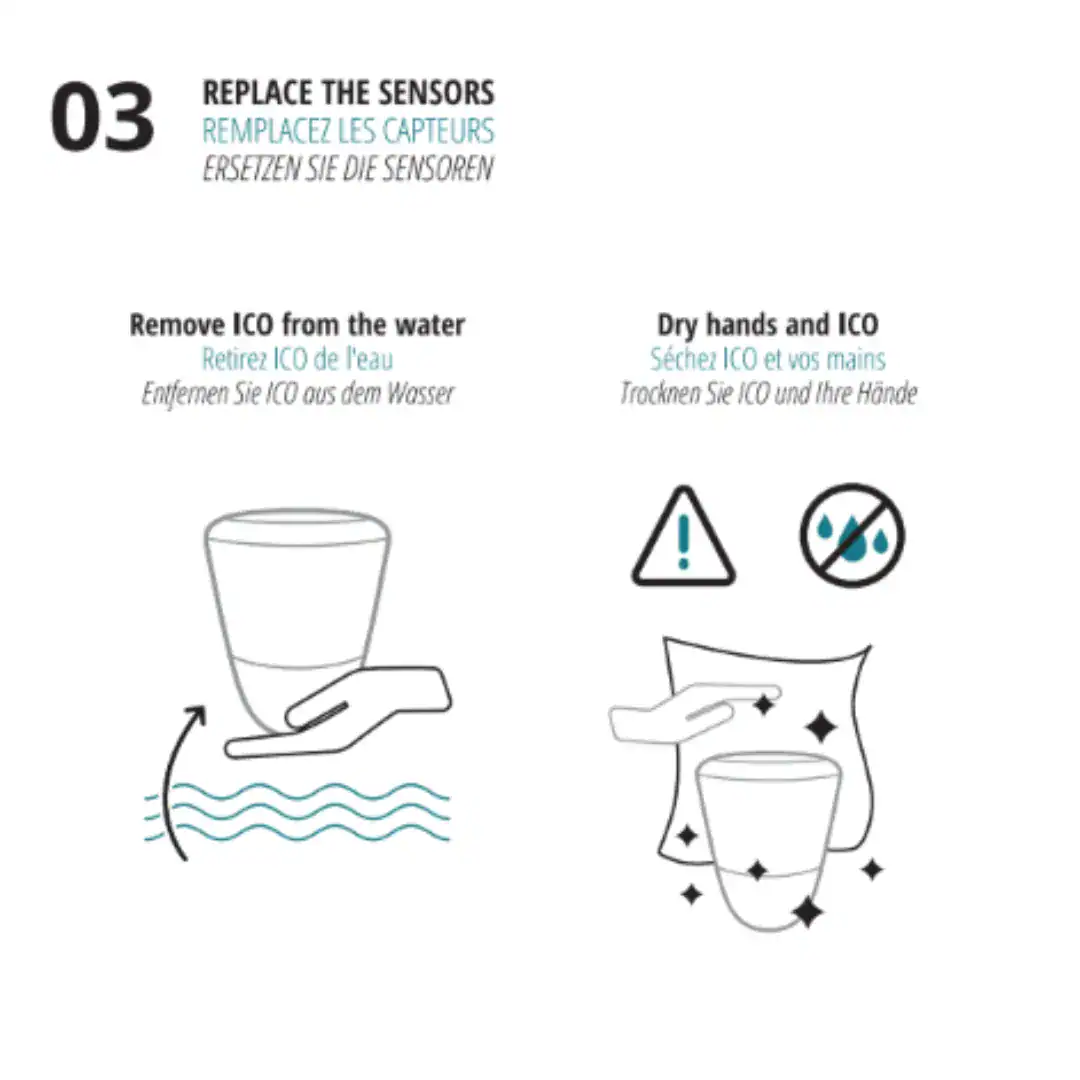 Ondilo ICO Salzwassersensor für Poolwasserkontrolle.