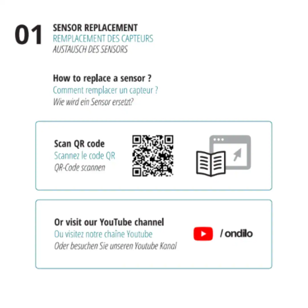 Ondilo ICO Redox-Sensor für Salzwasserpools, präzise Wasserqualitätsmessung.