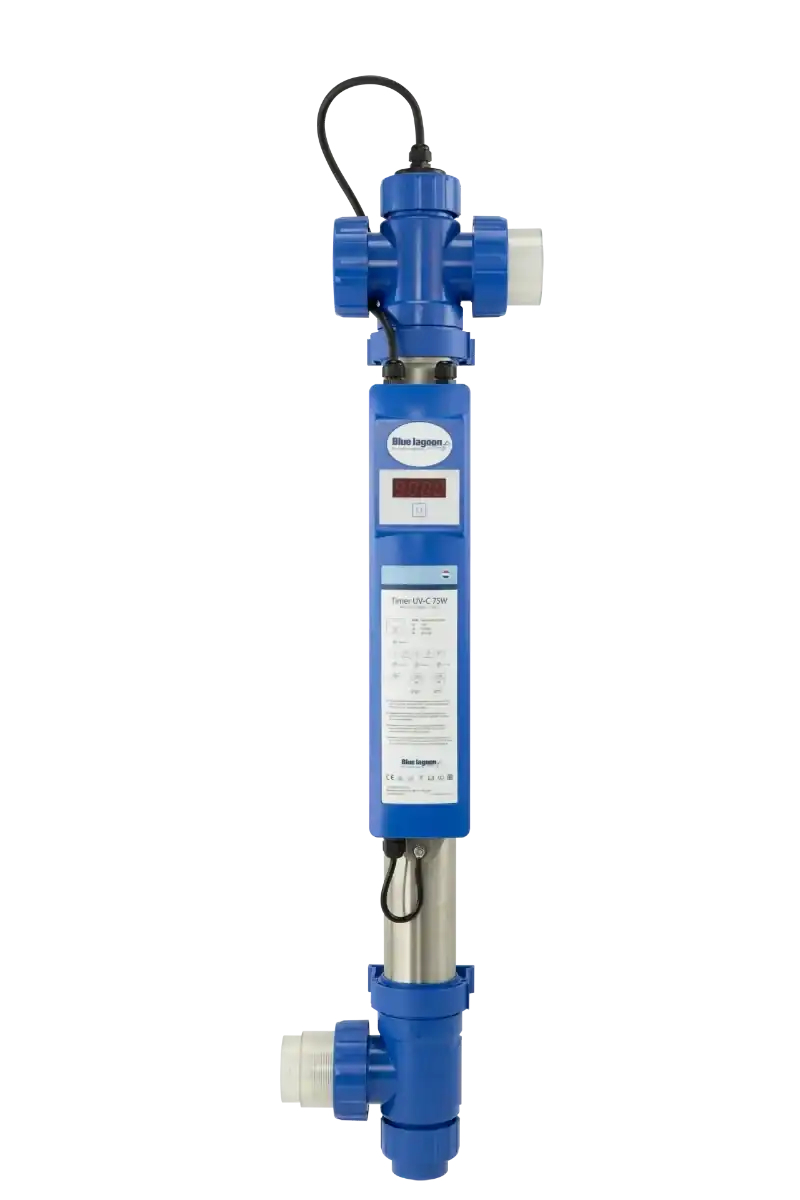UV-C-Lampe zur Poolreinigung und Desinfektion.