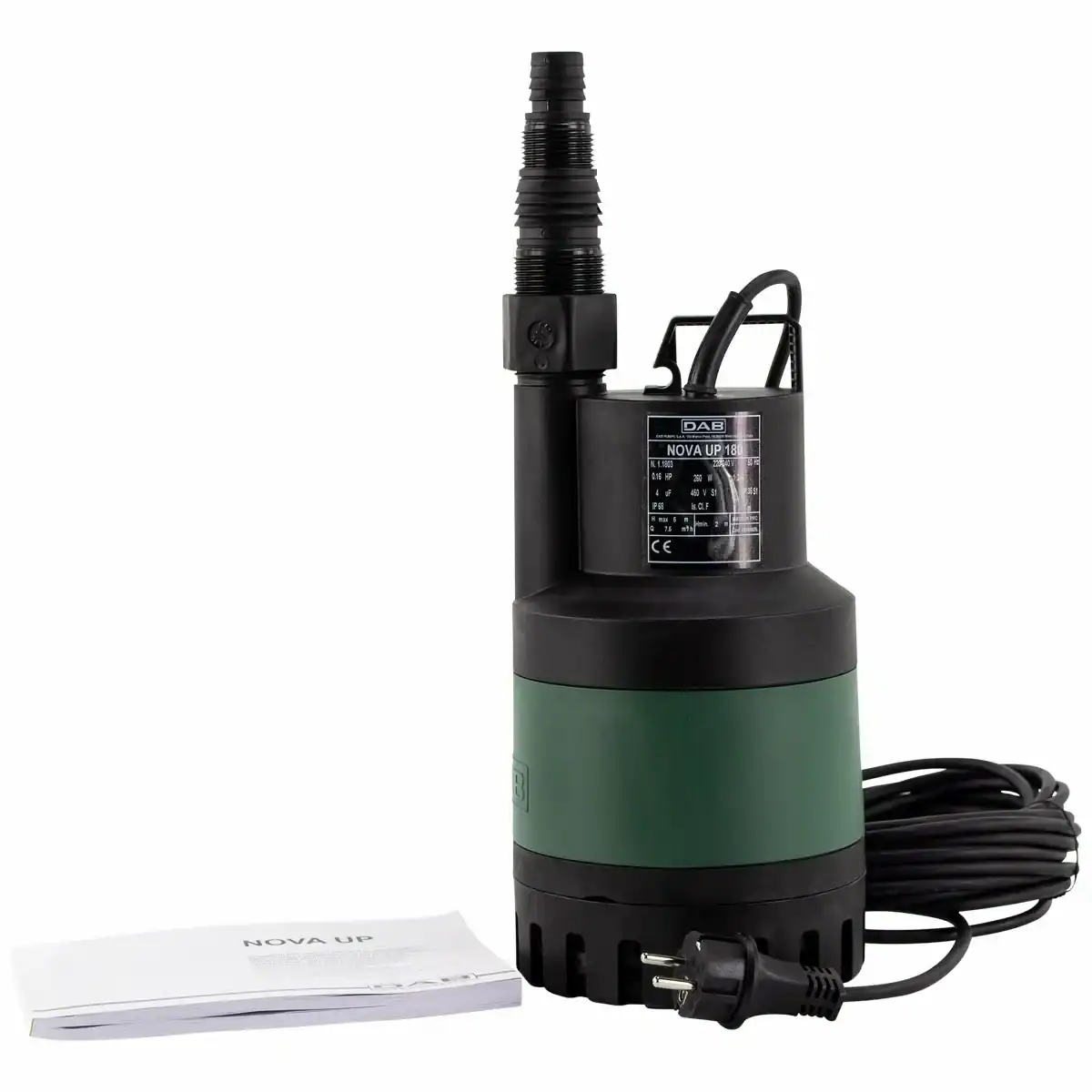 DAB Nova Up 180 M-NA Tauchpumpe für Wasserpumpsysteme und Gartenbewässerung.