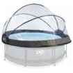 Universelle runde Poolüberdachung ECO 244 cm für Schutz und Komfort.