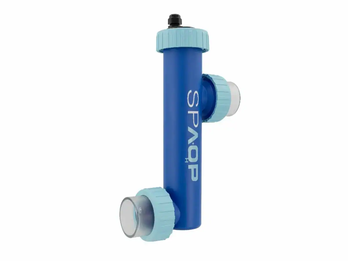 UV-C-Lampe zur Poolreinigung und Desinfektion.