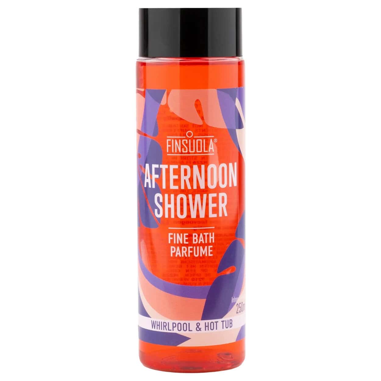 Finsuola Afternoon Shower Badparfum in oranger Flasche, 250ml.