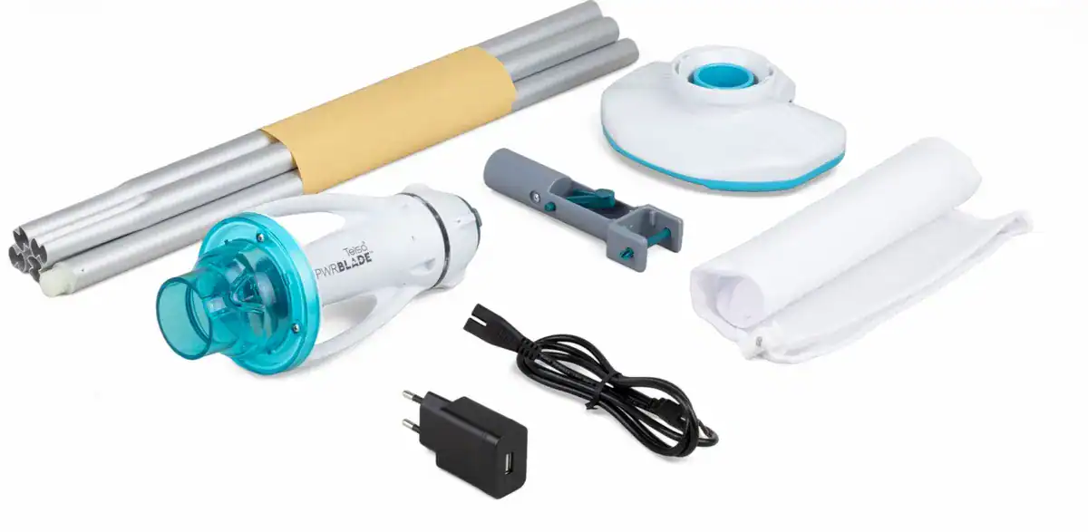 Elektrischer Poolsauger Kokido Telsa Powerblade 20 für sauberes und klares Poolwasser.