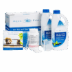 Wasserpflege-Set für Pool und Spa, inklusive Chemikalien und Messgeräten.