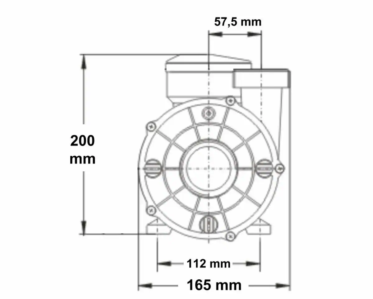 Effiziente Spa-Umwälzpumpe für Pools.