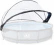 Exit Poolabdeckung ECO rund 366 cm, universell für Poolschutz.