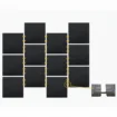 Schwarze Gummi-Bodenplatten für Spa, 2x2 Meter, geeignet für mehr Komfort unter Wasser.