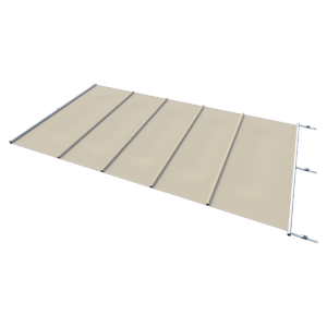 Sicherheitsabdeckung für Pools, Farbe Beige, pro m².