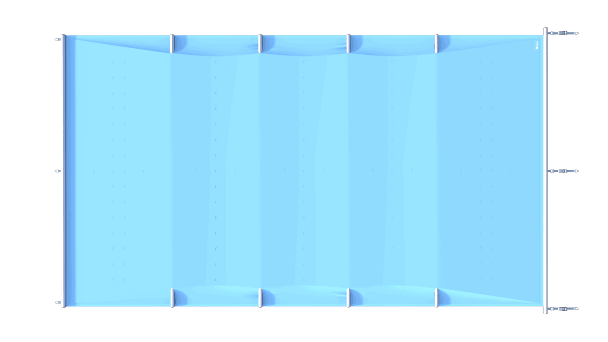 Sicherheitsabdeckung für Pools, blau, pro m².
