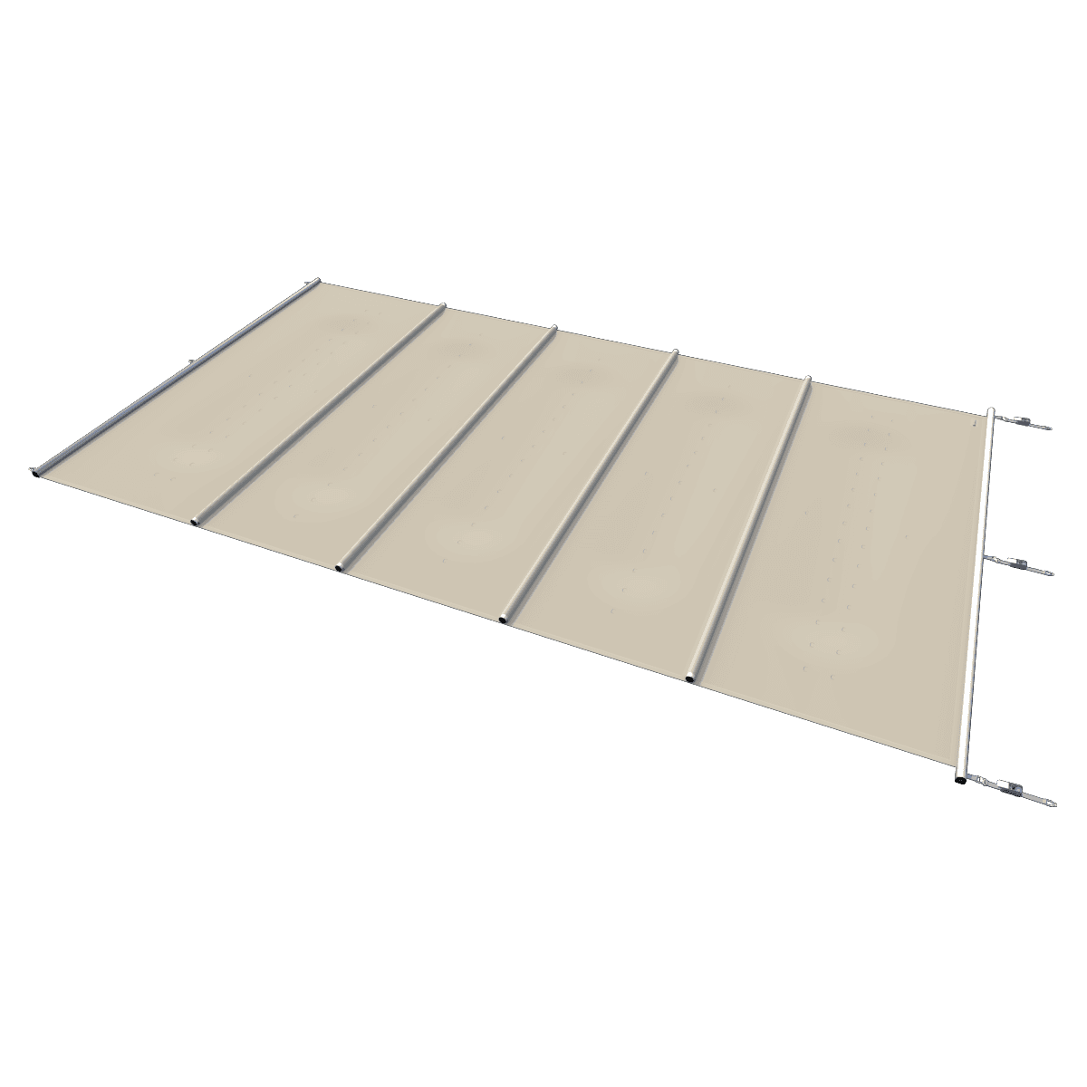 Sicherheitsabdeckung für Pools, Farbe Beige, pro m².