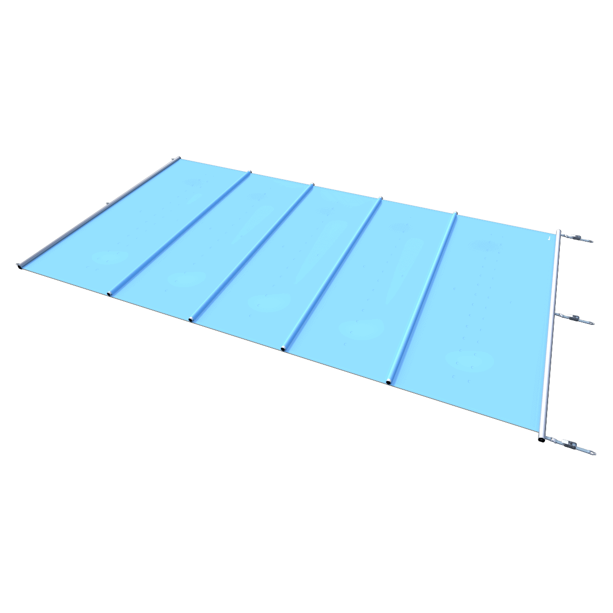 Sicherheitsabdeckung für Pools, blau, pro m².