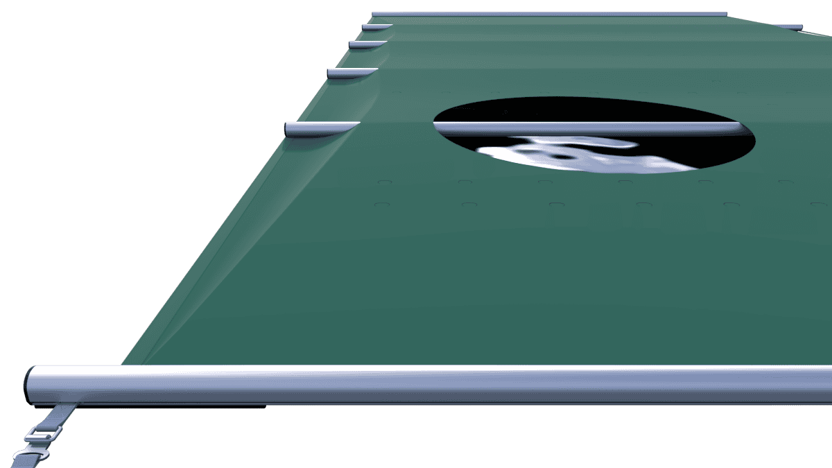 Sicherheitsabdeckung für Pools, grün, pro m², ideal für Sicherheit und Schutz.