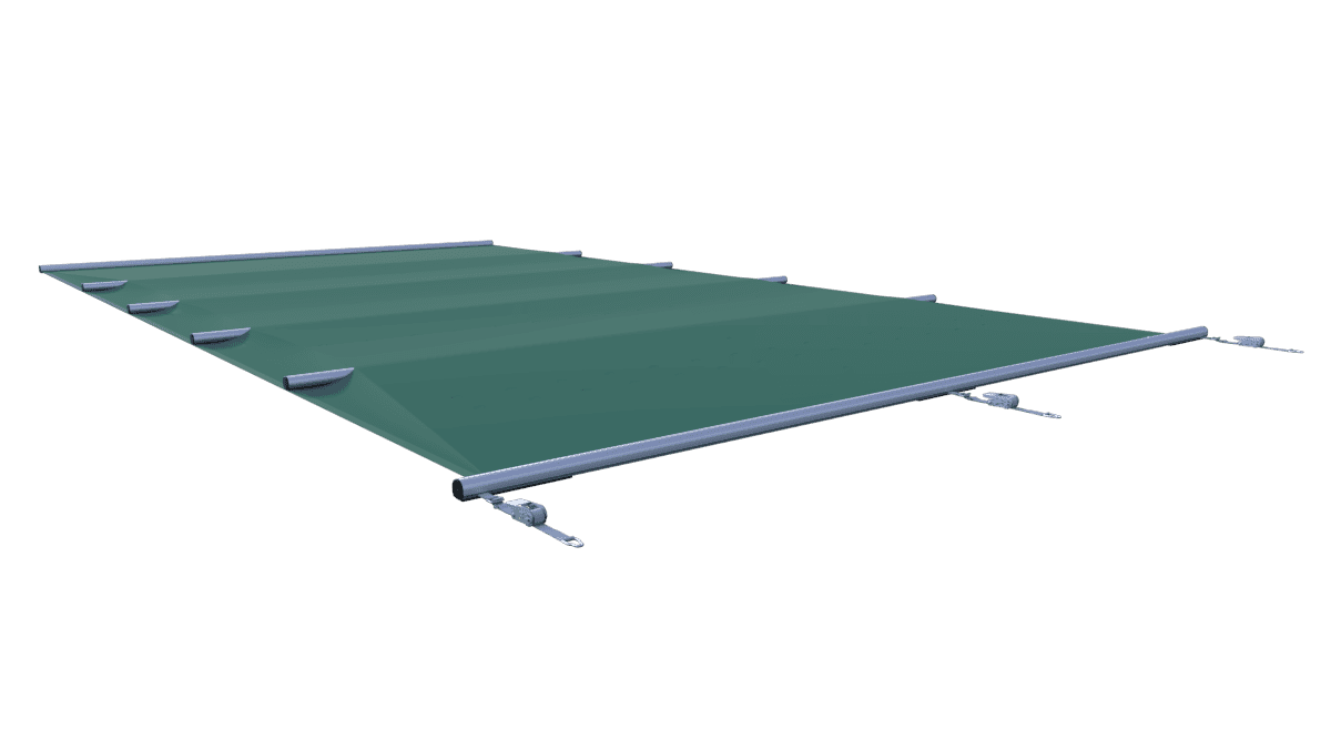 Sicherheitsabdeckung für Pools in Grün, pro m², ideal für zusätzliche Sicherheit und Schutz.