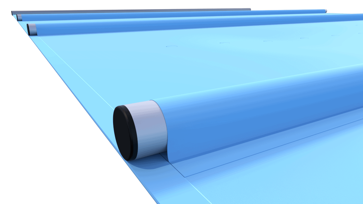 Blaue Sicherheitsabdeckung für Pooltube, pro m².