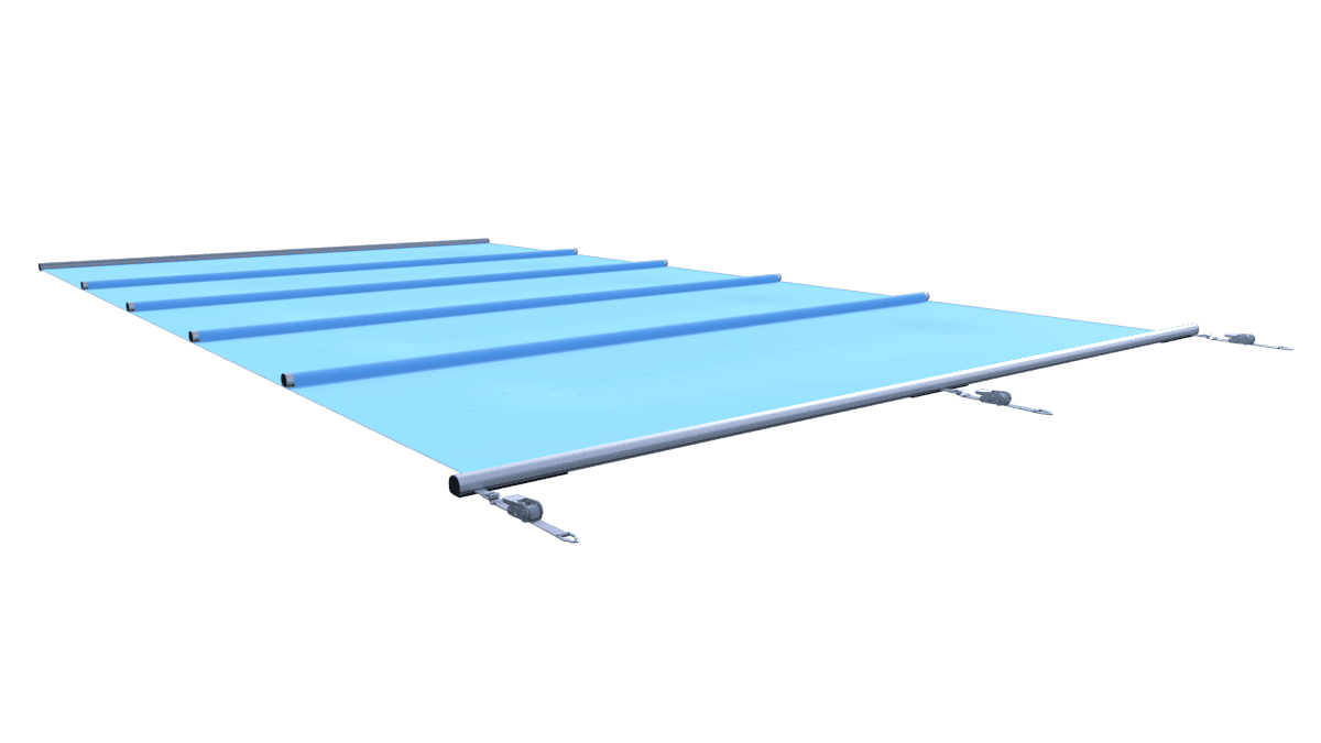Sicherheitsabdeckung für Pools, blau, pro m².