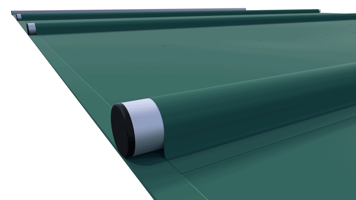Sicherheitsabdeckung Tube in Grün für Pools, pro m².