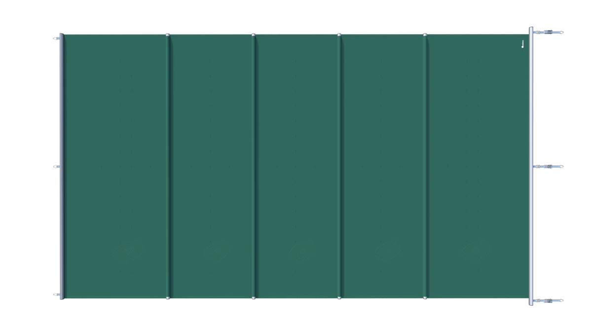 Sicherheitsabdeckung für Pools, grün, aus langlebigen Materialien gefertigt, pro m².