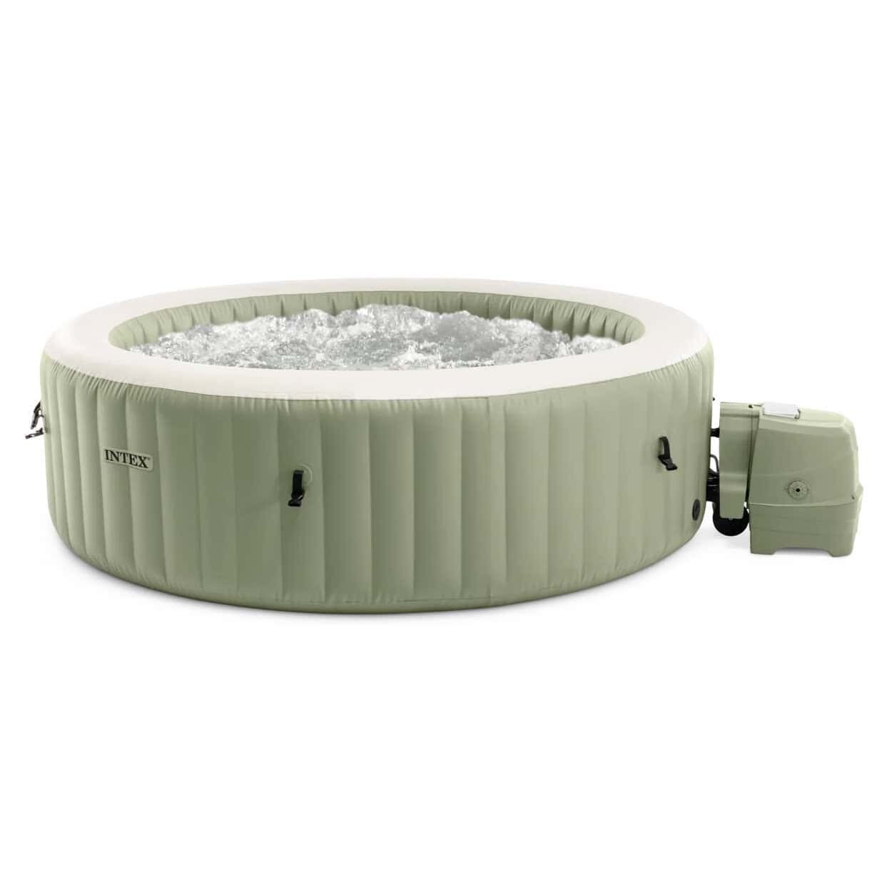 Intex Pure Spa Bubble Massage Olive Green aufblasbarer Spa - 4 Personen