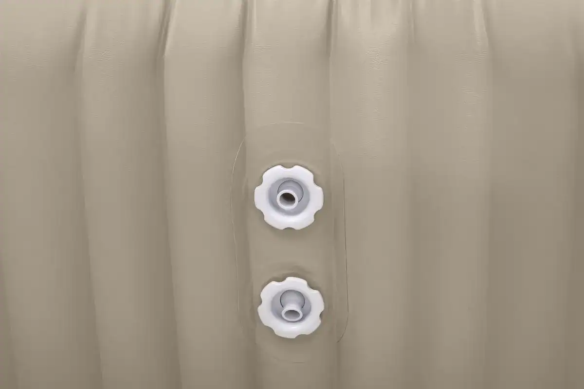 Intex Pure Spa Chevron Deluxe, aufblasbarer Whirlpool für 4 Personen, mit Fischgrätmuster und komfortabl.