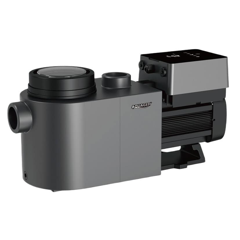 Poolpumpe Aquagem InverPro IP30 für die Poolwasserzirkulation.