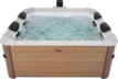 MSpa Oslo Amber Frame Spa, geeignet für 6 Personen, mit luxuriösen Funktionen und Holzoptik.