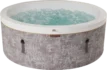 Luxuriöse 6-Personen Aufbau-Spa mit jacuzziähnlichen Luftblasen.