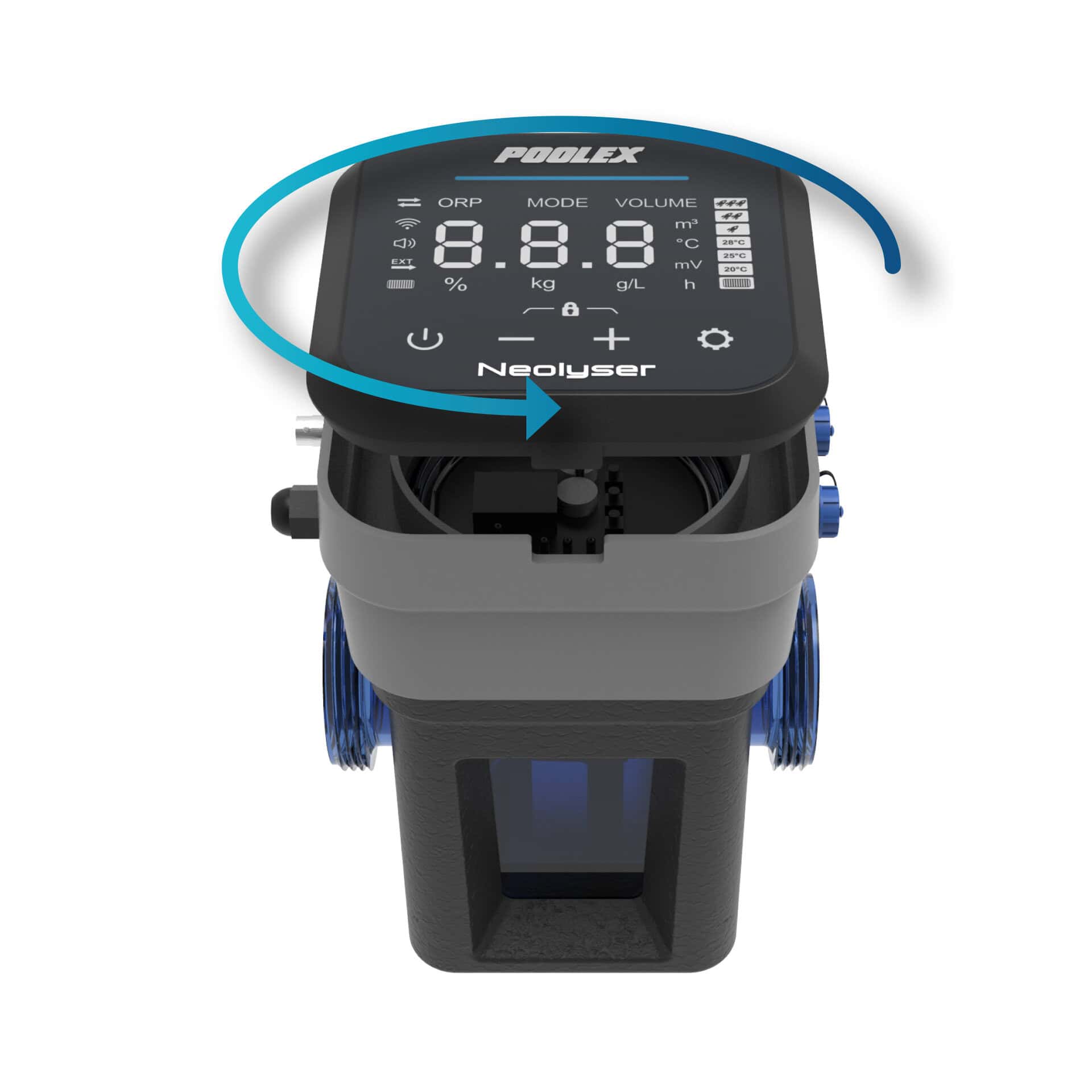 Wassertestgerät für Pool, digitaler Tester für Wasserqualität.