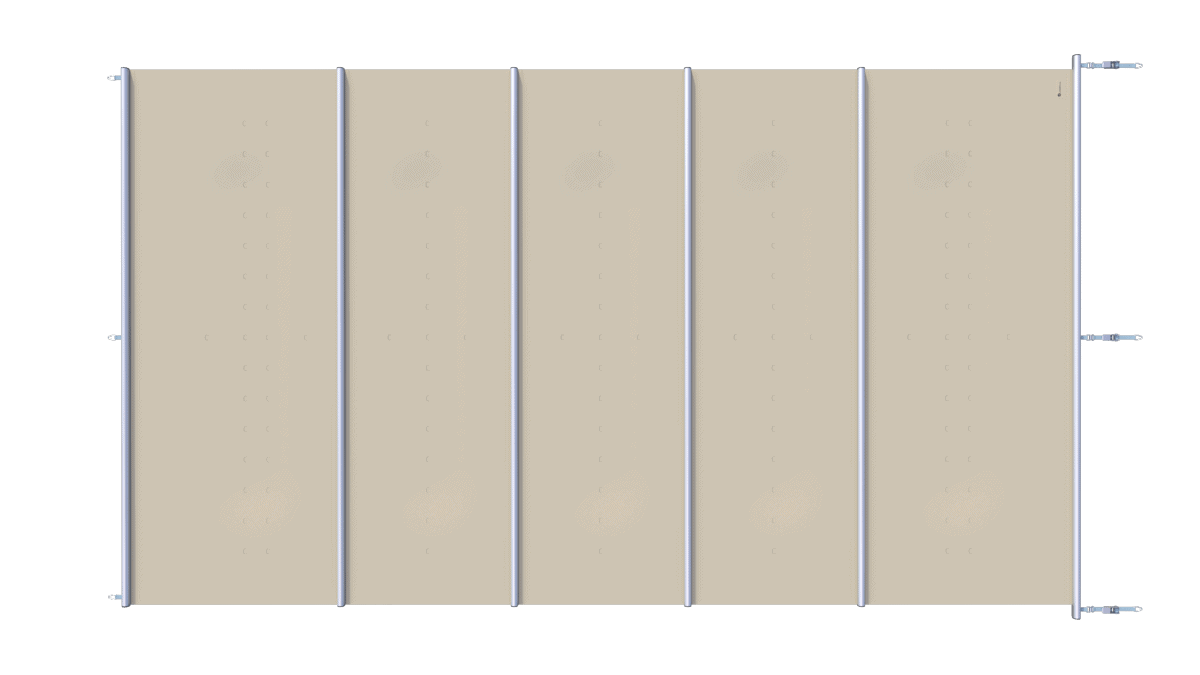 Sicherheitsabdeckung für Pool, beige, pro m².