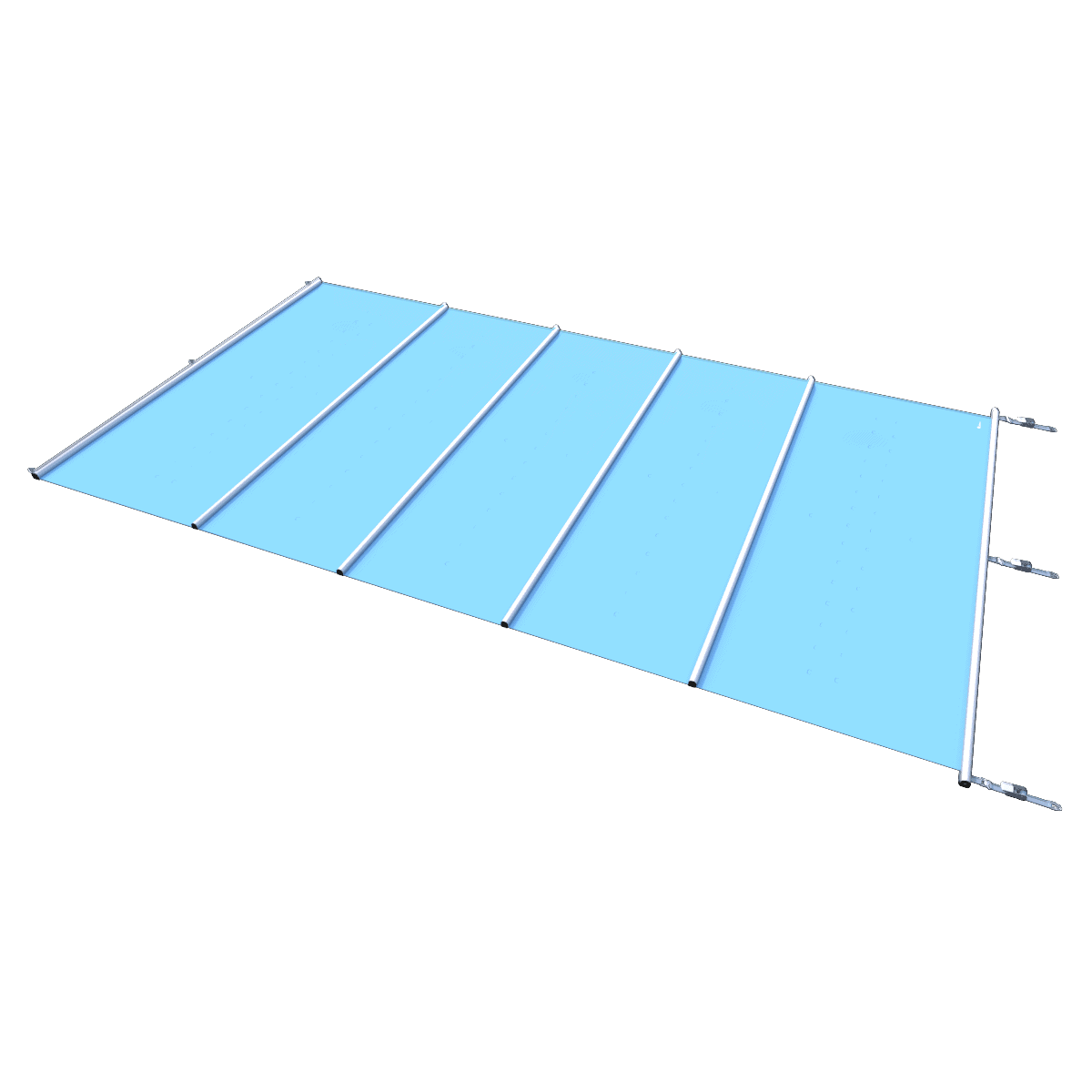 Sicherheitsabdeckung „Segment“ in Blau für Pools, pro m².