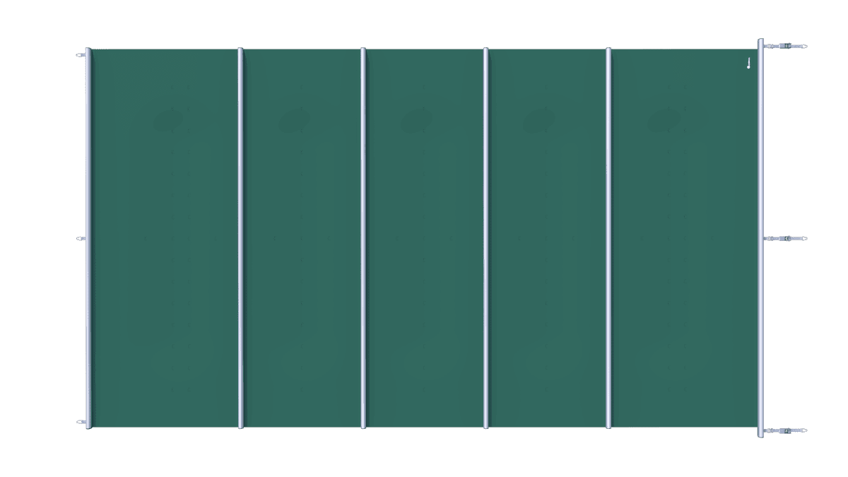 Grüne Sicherheitsabdeckung für Pools, pro m².