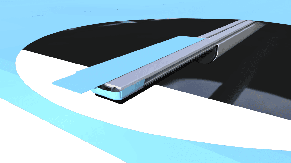 Blaue Sicherheitsabdeckung "Extra Top" für Pools, pro m².