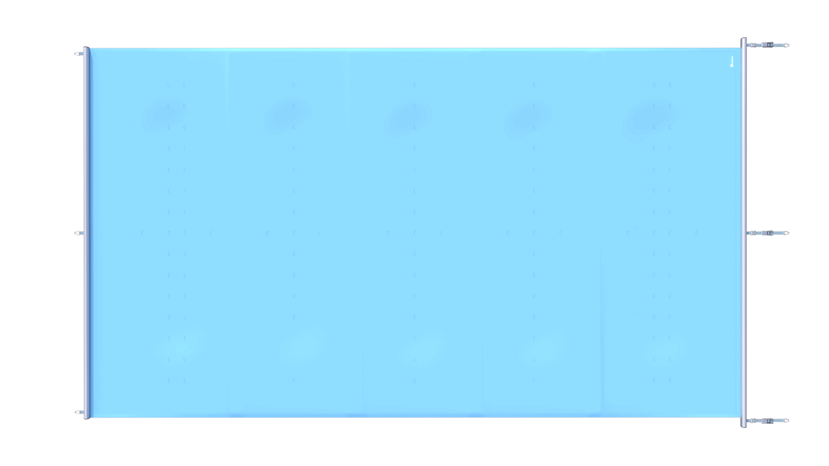Sicherheitsabdeckung für Pools, blaue Farbe, extra stabiler Top für optimale Sicherheit.