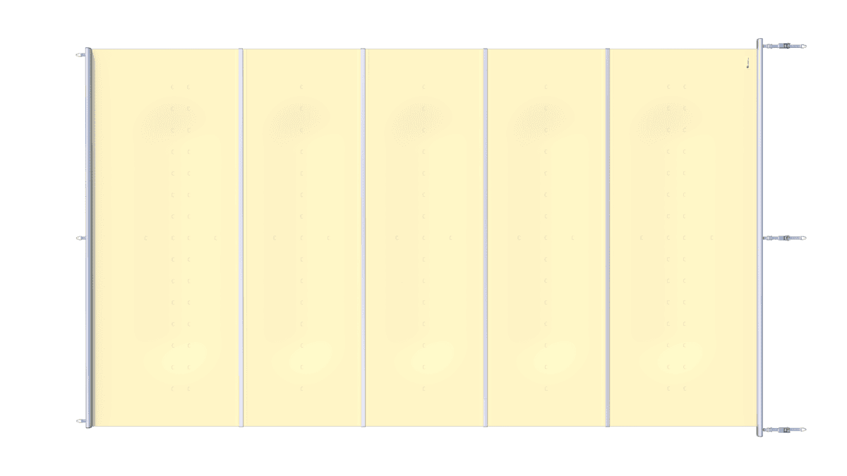 Sicherheitsabdeckung für Pools, Farbe Vanille, einfach zu installieren.