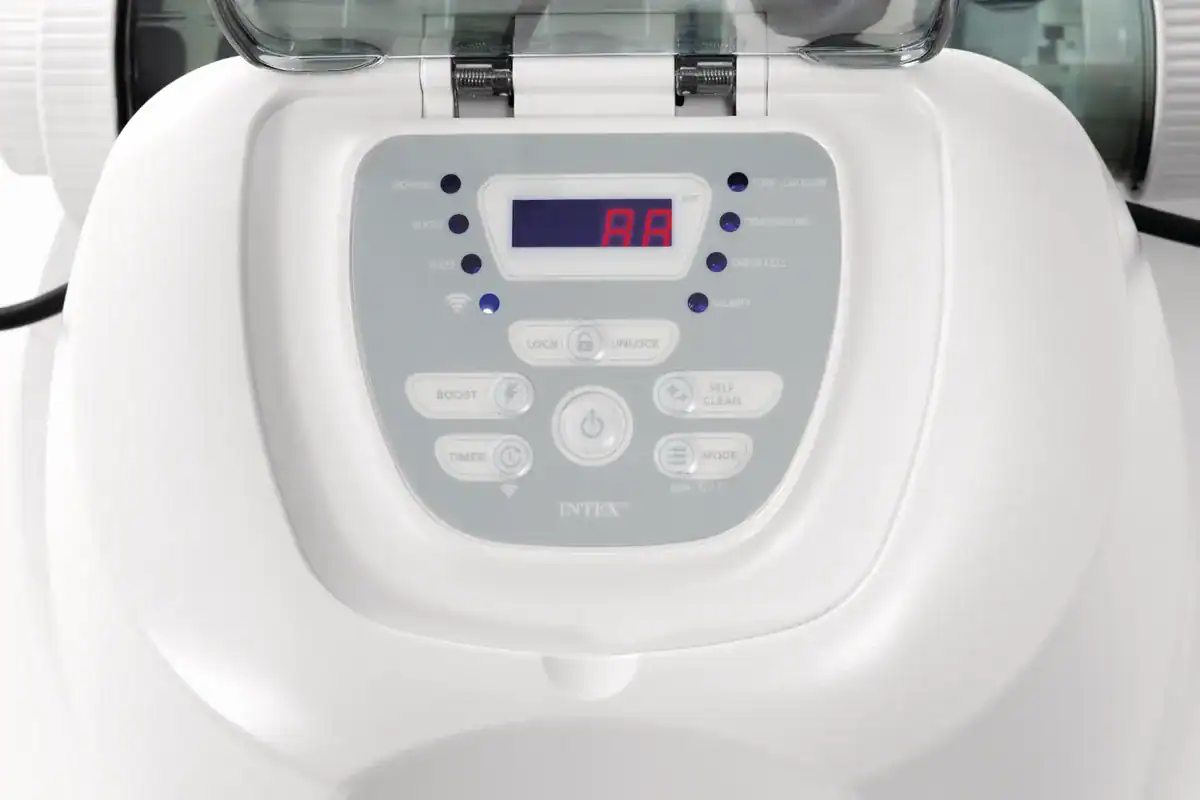 Intex QS1600 Plus Salzwassersystem für Pools bis 68.000 Liter, einfach zu bedienen und zu pflegen.
