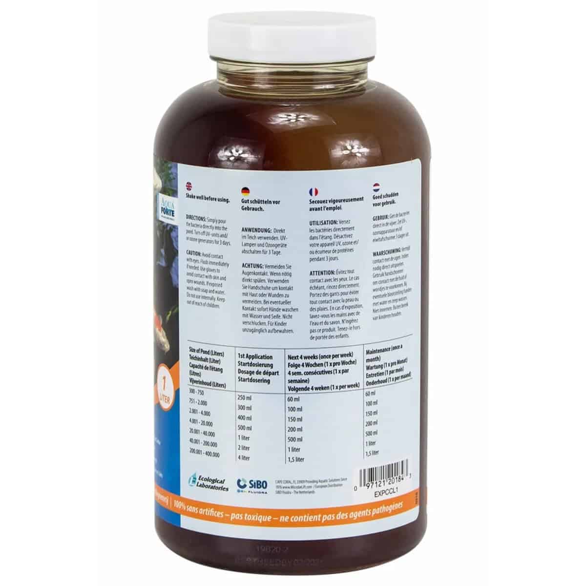 Microbe-lift Clean & Clear 1L zur Poolwasserreinigung.