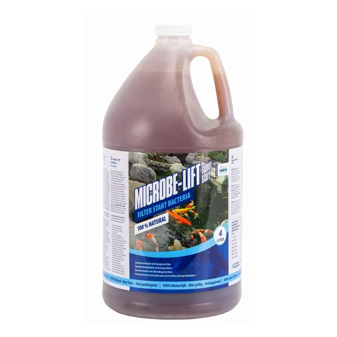 Microbe-Lift Super Start Bakterien für Pools, 4 Liter, fördert eine gesunde Wasserbalance.