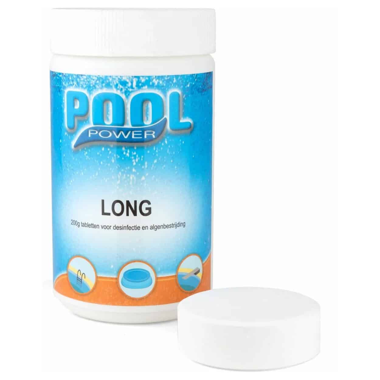 Desinfektionstabletten für Pools, 200 mg, hygienisch und effektiv.