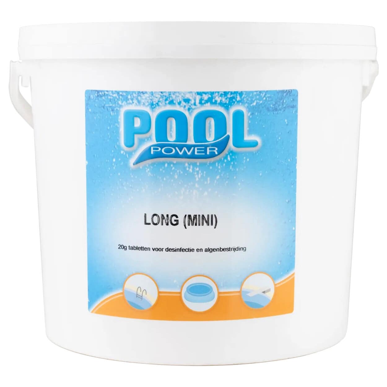 Pool Power Chlortabletten 20g für Pooldesinfektion.