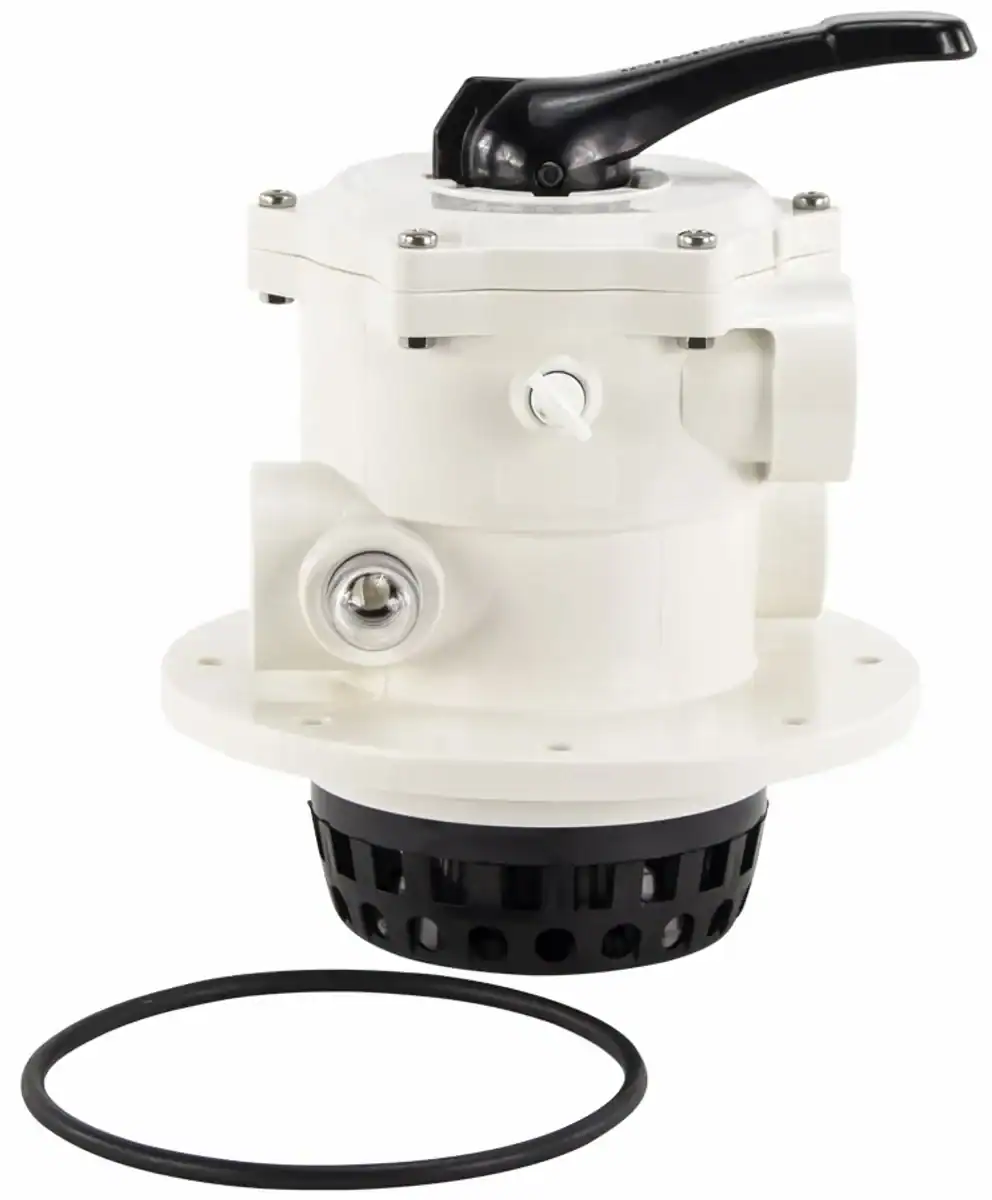 Praher 6-Wege-Ventil 1,5" für Sandfilter, Topmount-Poolfilter.