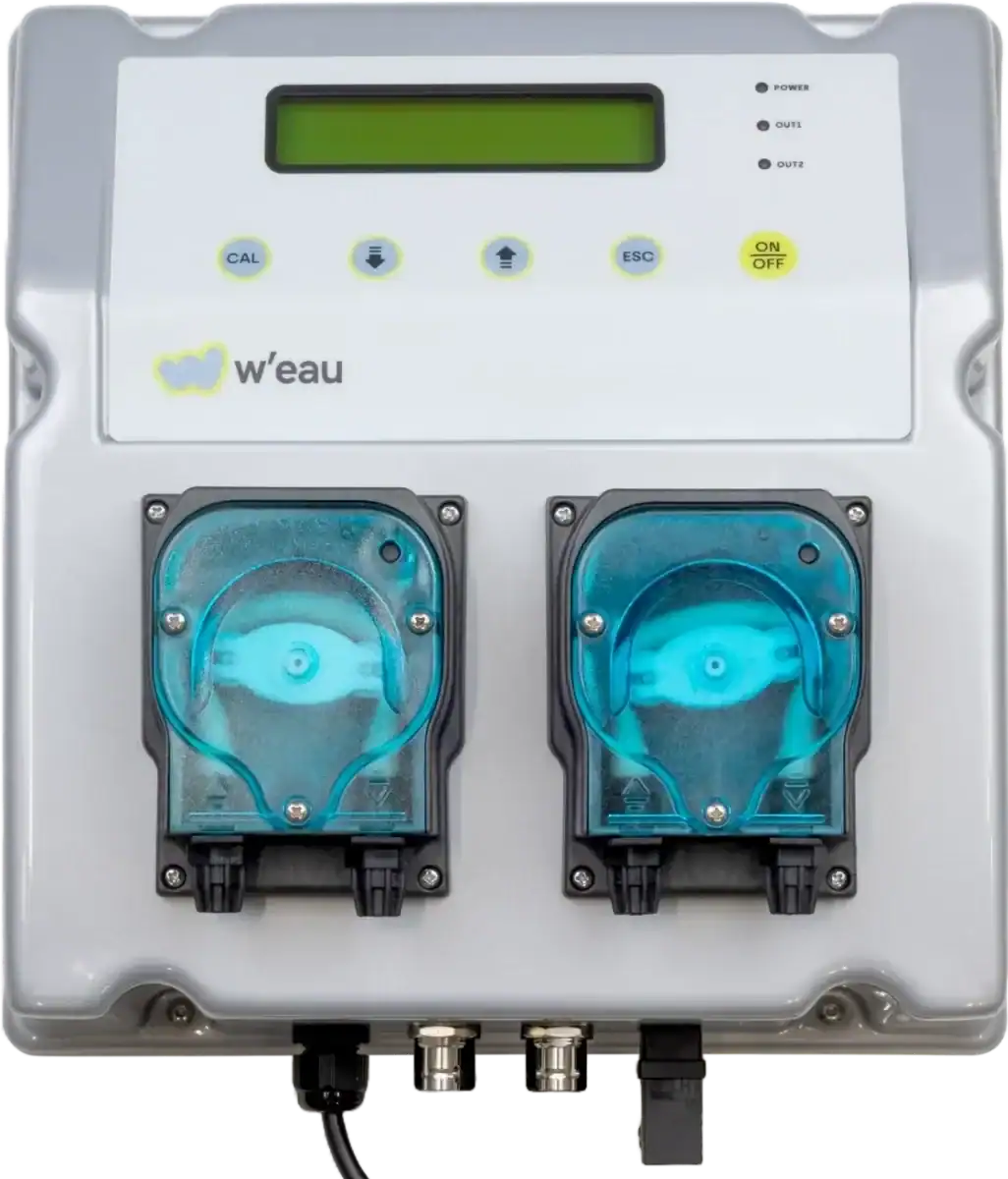 Automatischer pH- und Redoxregler für Pools, ideal für das W'eau Compact Pool Set.