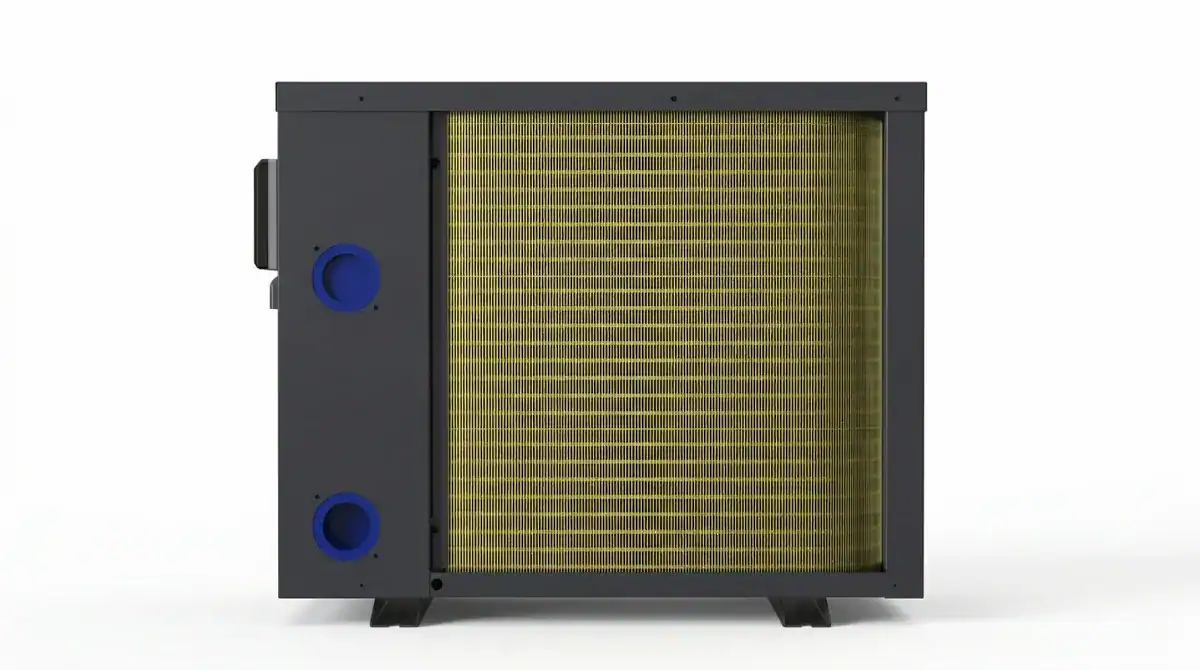Inverter-Pool-Wärmepumpe für energiesparendes Beheizen von Pools.