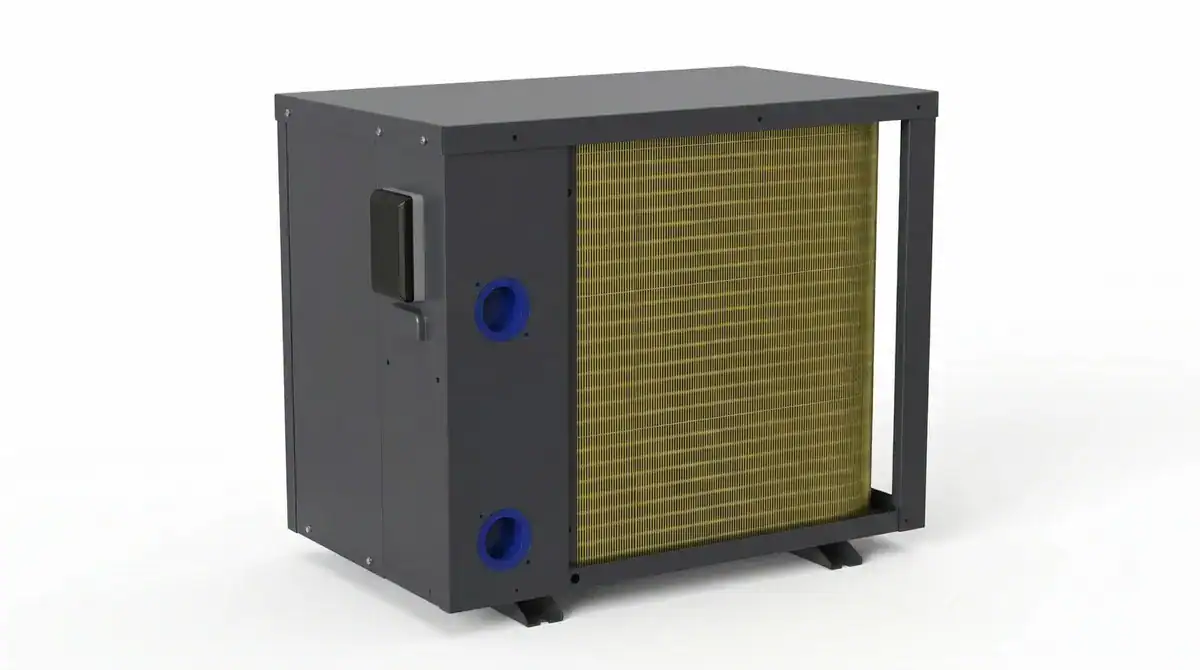 Inverter Pool Wärmepumpe mit 6kW für energiesparendes Heizen Ihres Poolwassers.