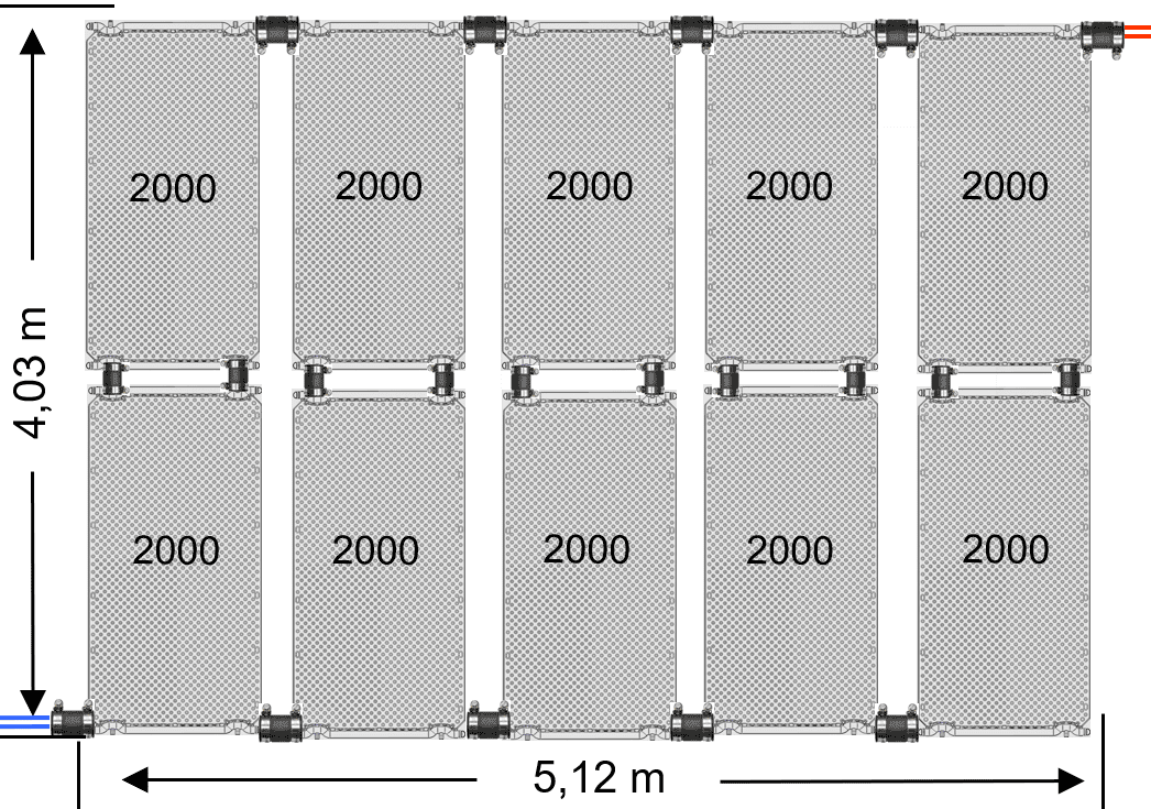 Solarpaneele für Poolheizung bis 40 m², energieeffizient und umweltfreundlich.