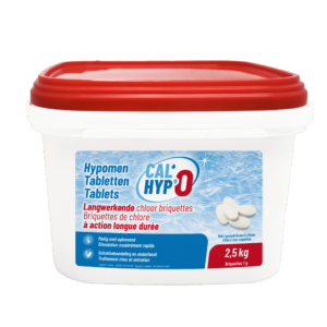 Pool-Chlortabletten für sauberes und sicheres Schwimmwasser, 2,5 kg.