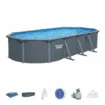 Bestway Hydrium Pool 4,88m x 1,22m mit Filter und Zubehör.